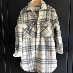 Brunette The Label Plaid Ovesized Shacket